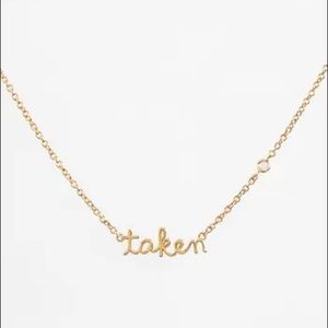 SHY BY SE 14K 925 Diamond Taken Necklace NWT